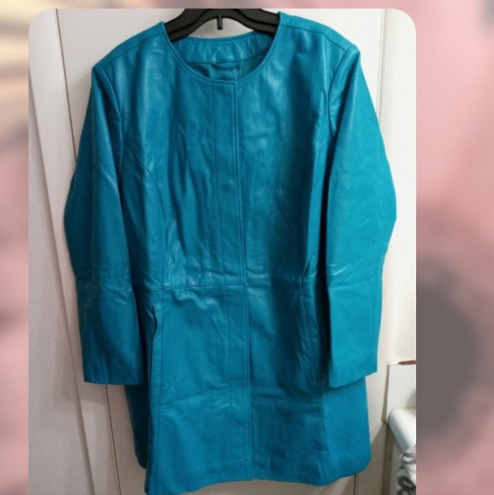 Jessica London Three-Quarter Leather Jackson